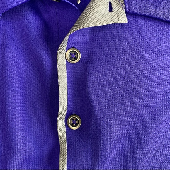 Adidas Golf Polo Climachill Purple Men’s Size Medium/Large - Picture 8 of 10